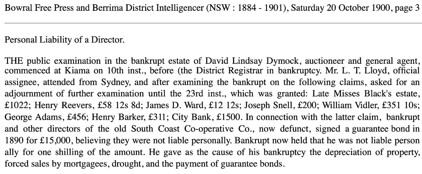 Bankruptcy Proceedings